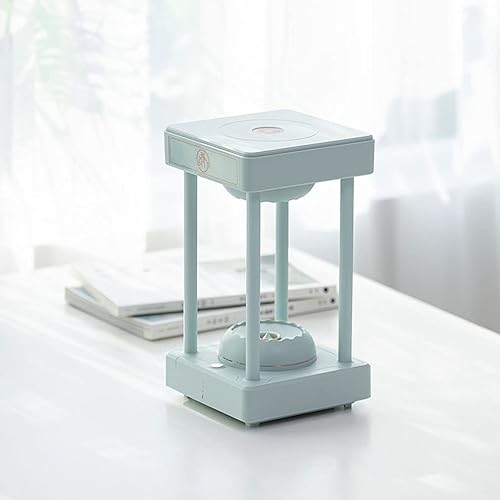 Miniatura 6 de Fuente de mesa Magic Rainbow Cloud Anti Gravity Levitating Water Drops Time Hourglass Fountain Hydra Lamp (11.02 x 6.30 x 6.30 pulgadas) Fuente de