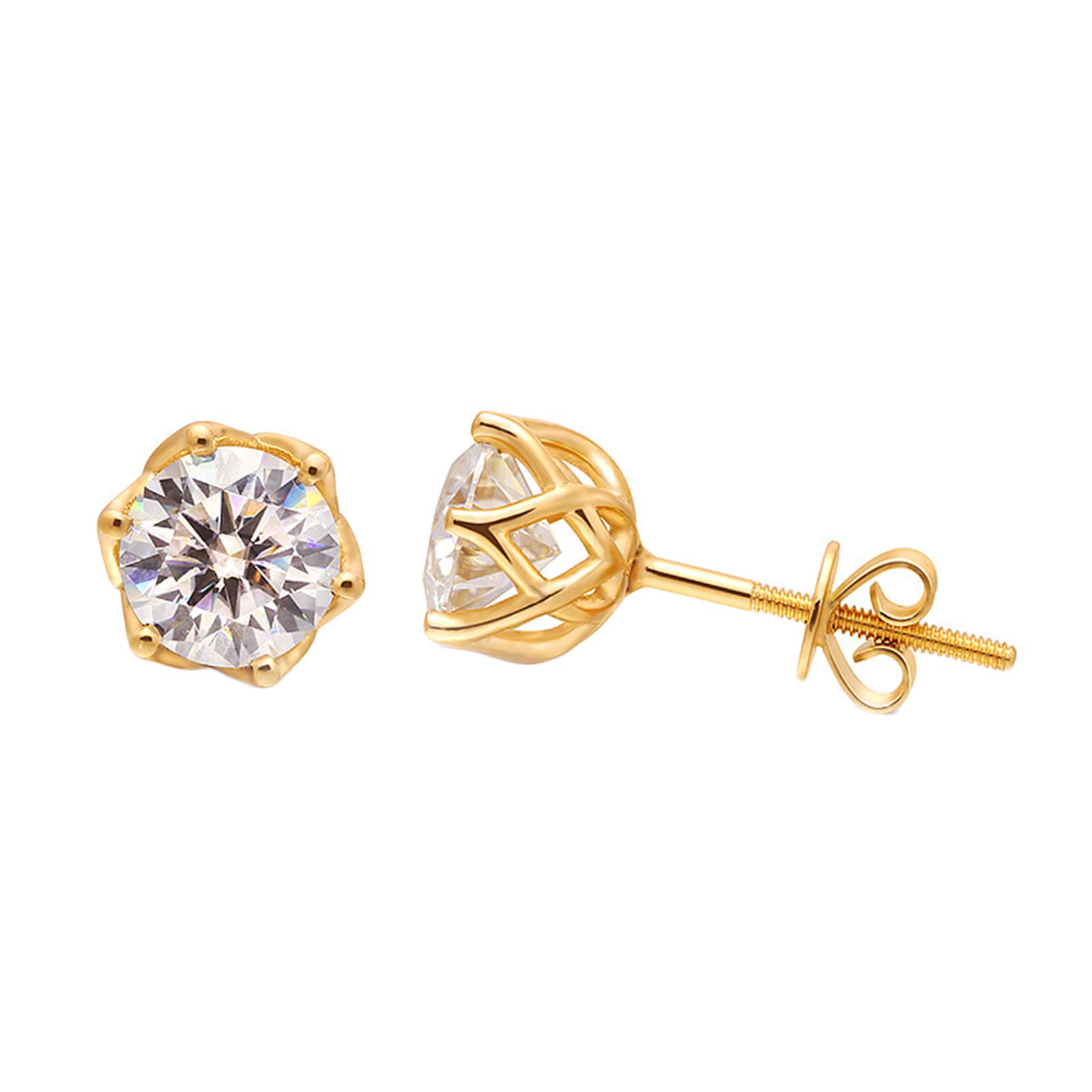 Boucles d'oreilles moissanite, le cadeau idéal pour femme élégante