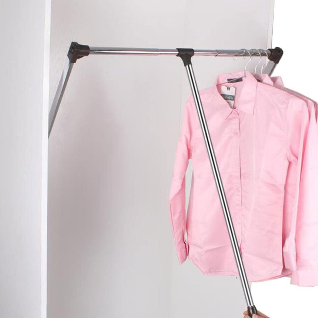 Pull Down Closet Rod System, SoftClose Polished Chrome