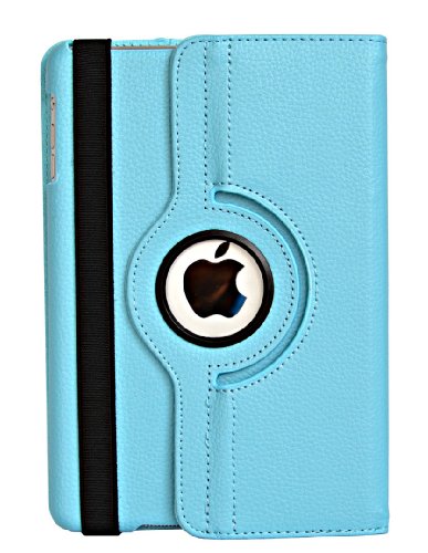 Flyorigin Hülle für iPad mini 3 Mini 2 Mini 1,7,9' Retina Display,Premium PU Leder Multifunktionsständer Abdeckung 360 Grad Drehung,Mit Auto Sleep Wake Funktion+Freier Stift