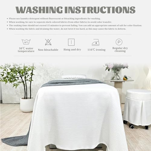 Funda de cama de belleza reutilizable de tacto suave y acabado café 2