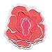 Pink Genitalia Flower Patch Pretty Anatomy Floral Embroidered Iron On Patch
