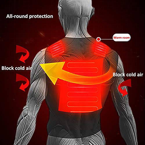 Pull chauffant USB léger résistant au froid avec 3 températures réglables lavable - 4