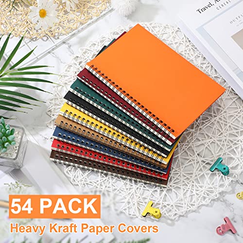 Image of Yahenda Spiral Notebook Bulk A5 College Ruled Journals Notebooks Lined 8.3 x 5.5 Inch Note Books Composition Writing Thick Paper Notebook for Office Business School Gifts Supplies(Assorted Color, 54