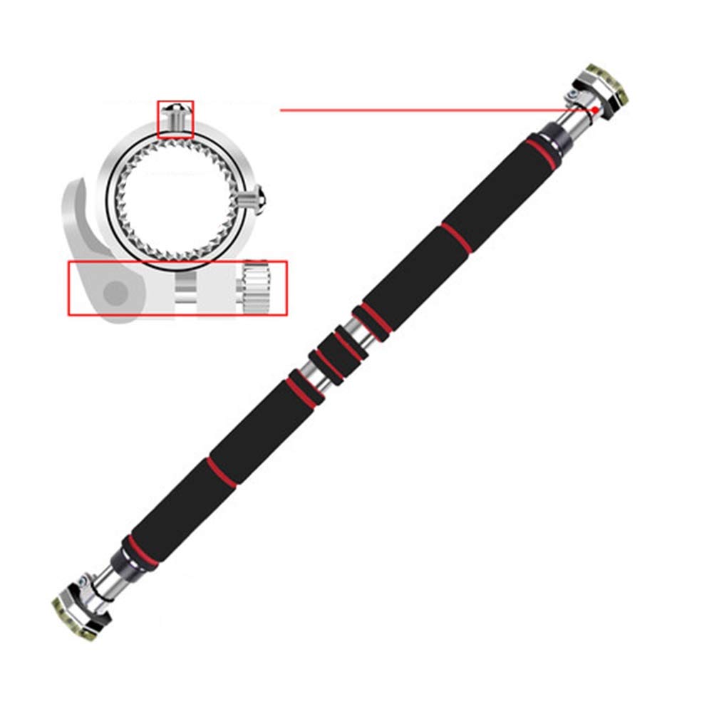 Barra de dominadas portátil, Ajustable de 70 a 140 cm - Barra Horizontal de Gimnasia para Montaje en Pared, Barra de suspensión Multifuncional para Sala