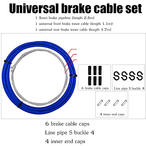 Ybeki Bike Brake Cable Housing Set - Bicycle Brake Cable For Mountain Bike Road Bike Mtb (Black) #TOP2