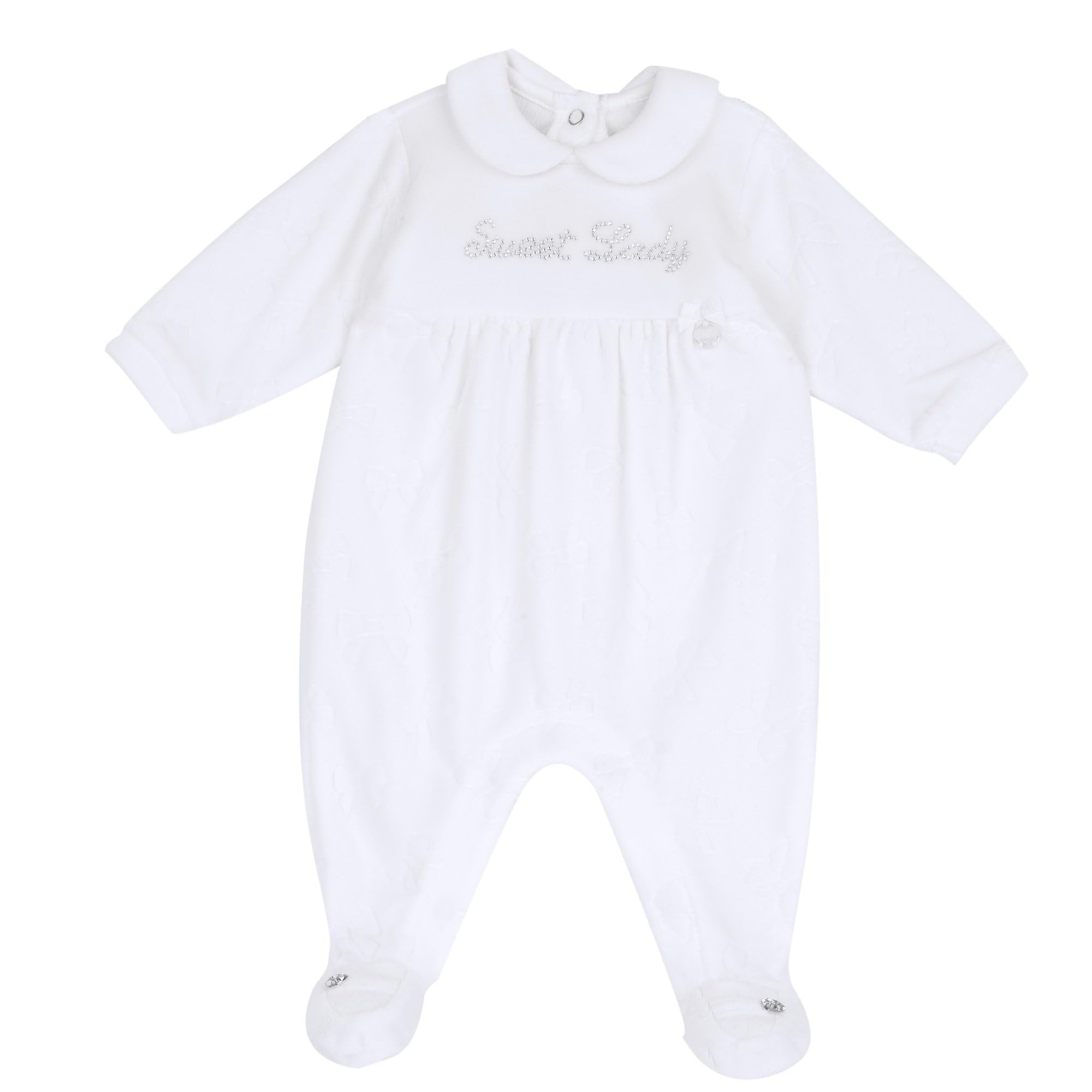 Chicco Grenouillère en Chenille À Ouverture Entrejambe pour L'hiver Pantoufles pour bébés et bambins Bébé fille