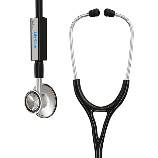 LIFE LINE Diamond Stethoscope Black