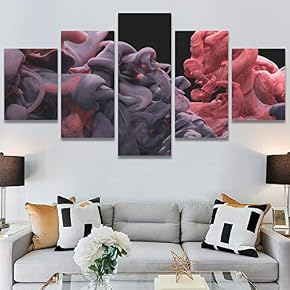 SIGNWIN 5 Panel Canvas Wall Art Modern Art...