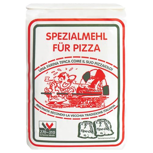 Frießinger Mehl Spezialmehl für Pizza Typ 00 1 kg | Premium Pizzamehl für perfekte neapolitanische Kruste | ideal für knusprige, dünne Böden wie beim Italiener