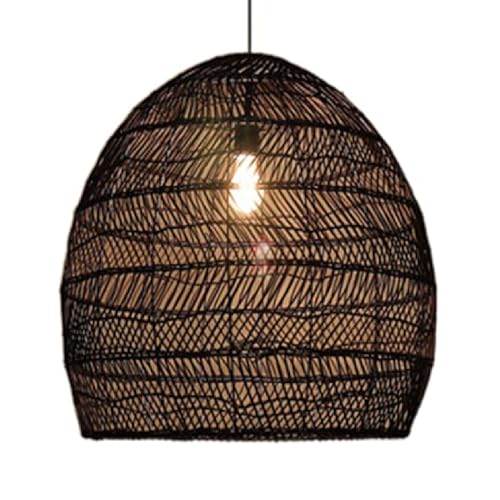 Lampe suspendue à tissage moderne pour adoucir l'éclairage trop agressif