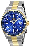 Invicta Men's 'Pro Diver' Quartz Stainless Steel Casual Watch, Color:Two Tone (Model: 25815)