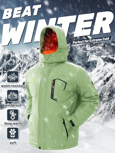 Image of TACVASEN Men's Winter Skiing Jackets Waterproof Thermal Snowboard Coats