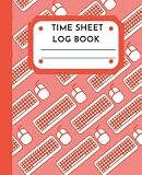 red vs blue keyboard switches  Time Sheet Log Book: Red Keyboard and Mouse 7.5\" x 9.25\" 100 pages