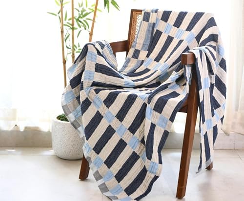 Folkulture Throw Blanket for Couch 50" x 60" |100% Recycled Cotto...