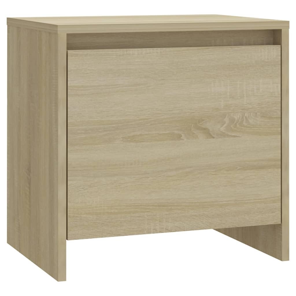 vidaXL Bedside Cabinet Home Indoor Bedroom Nightstand Bedside Couch Bed End Side Table Cabinet Telephone Stand Furniture Sonoma Oak Chipboard