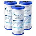 Filterlogic AP810 Whole House Water Filter, Replacement for 3M® Aqua-Pure AP810, AP801, AP811, Whirlpool® WHKF-GD25BB, WHKF-DWHBB, 5 Micron, 10" x 4.5", Well & Tap Water Filter, Pack of 3