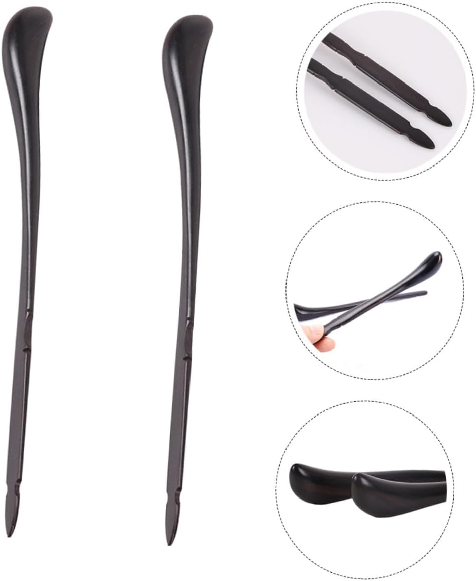 Ebony Wood Dulcimer Hammer Mallets Professional Practice Sticks Replacement Accessory for Yangqin Chinese Dulcimer Instrument