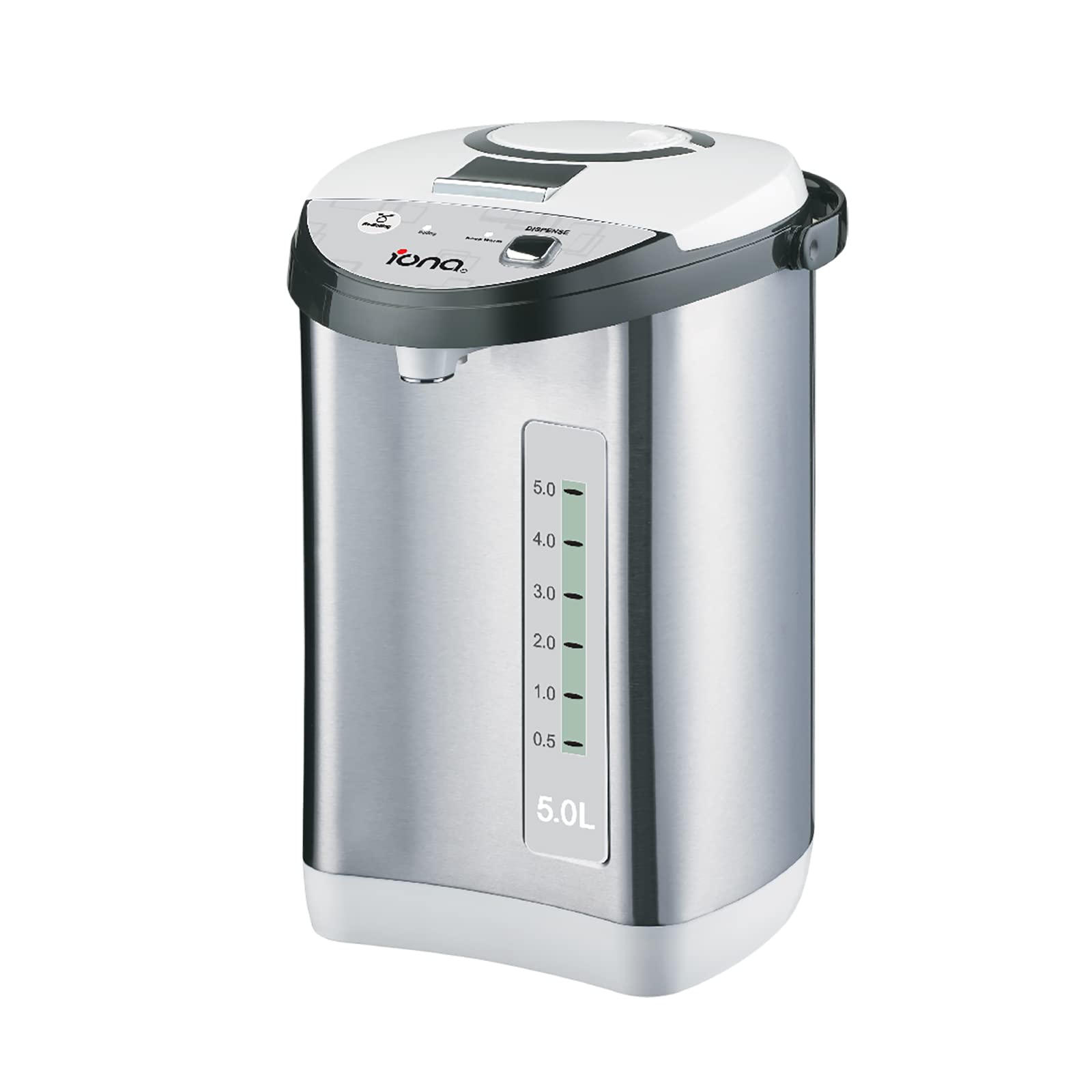 IONA 5L Electric Airpot Hot Water Dispenser | Stainless Steel