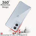 TheGiftKart Crystal Clear Back Cover Case for Motorola Edge 50 Fusion 5G / Moto G96 5G | Shock Proof 360° Protection | Hard Clear Back Cover Case (PC & TPU, Transparent Bumper) gallery image