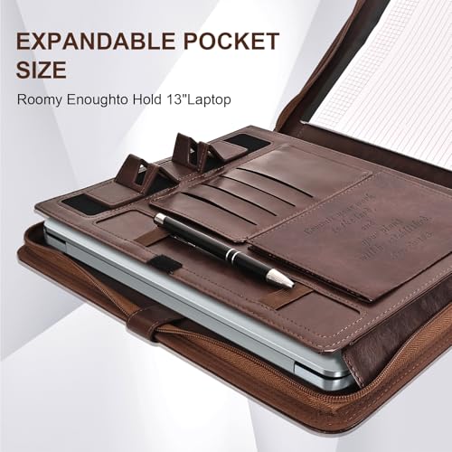 Leather Portfolio with Phone Stand