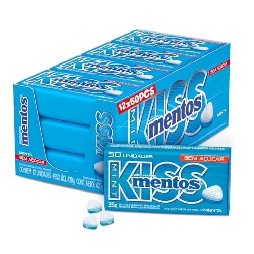 MENTOS Pastilha Sem Açúcar Mentos Kiss Mint | 35G