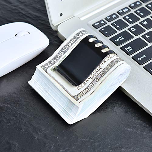 Money Clip Spring Steel Cash Clips Large Capacity Minimalist Front Pocket Wallet (Large Size)4