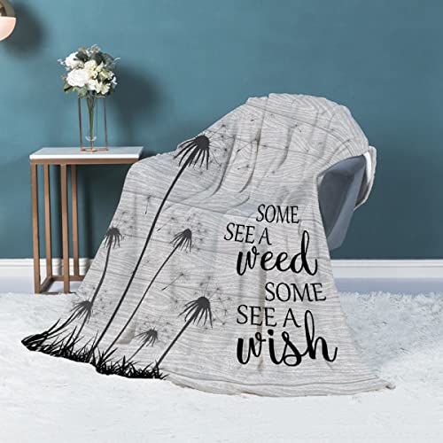 Fukurokuju Dandelion Flannel Blanket For All Seasons Soft Cozy Creative Throw For Sofa Couch Bed Home Travel 40"X30" Xsmall For Pets #TOP2