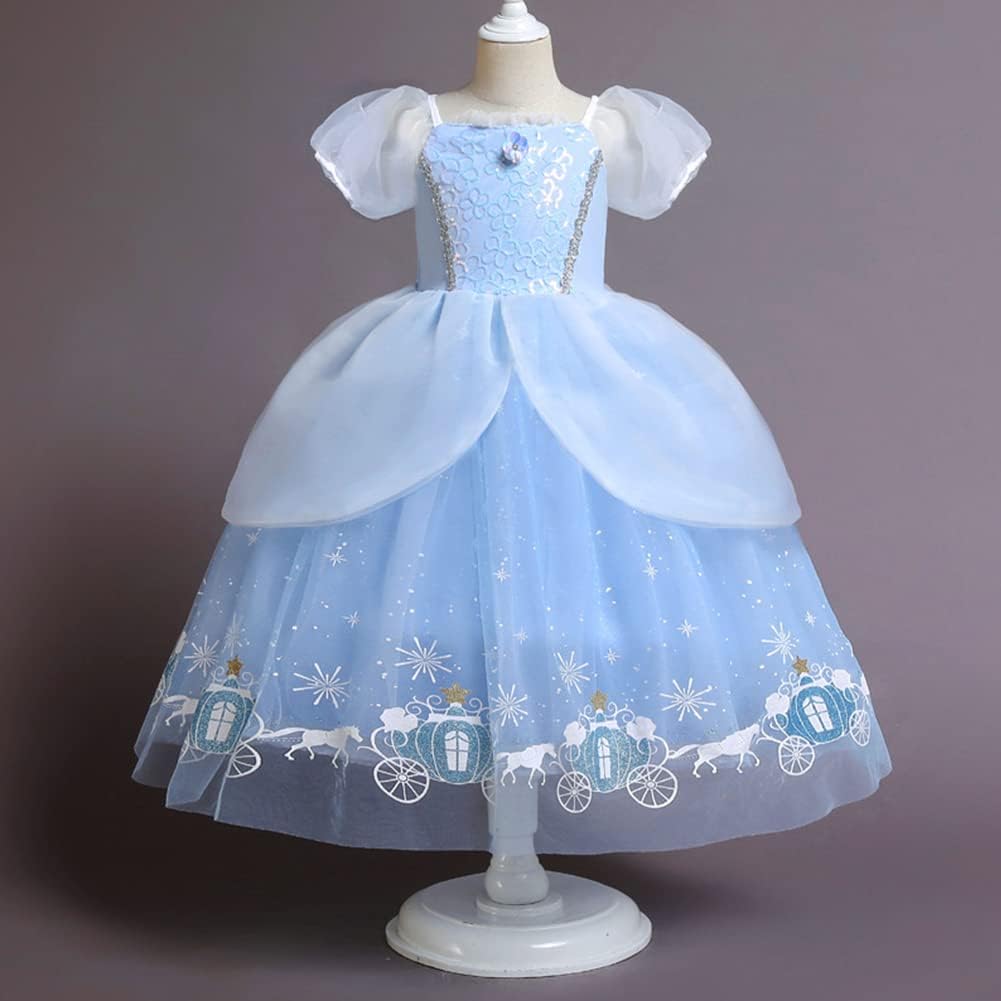 ODIZLI Girls Princess Dress Up Costume Butterfly Tulle Dress+Accessories Birthday Party Halloween Christmas Carnival Cosplay - Image 2