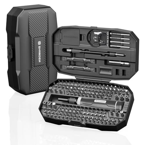 Image of SHARDEN 153 in 1 Precision Screwdriver Set for Electronic Repair Black | Magnetic Small Screwdriver Set with Torx, Pentalobe, Triwing, Mini Repair Tool Kit for Computer, Laptop, PC, PS5, Eyeglass