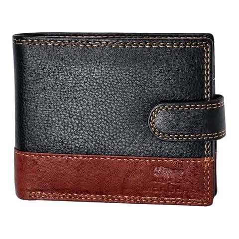 MORUCHA Mens RFID Blocking Leather Wallet Cover