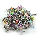 CrazyPiercing ® New Wholesale 100PCS set 16g UV Labret Lip Tragus Bars Barbell Rings Body Jewelery