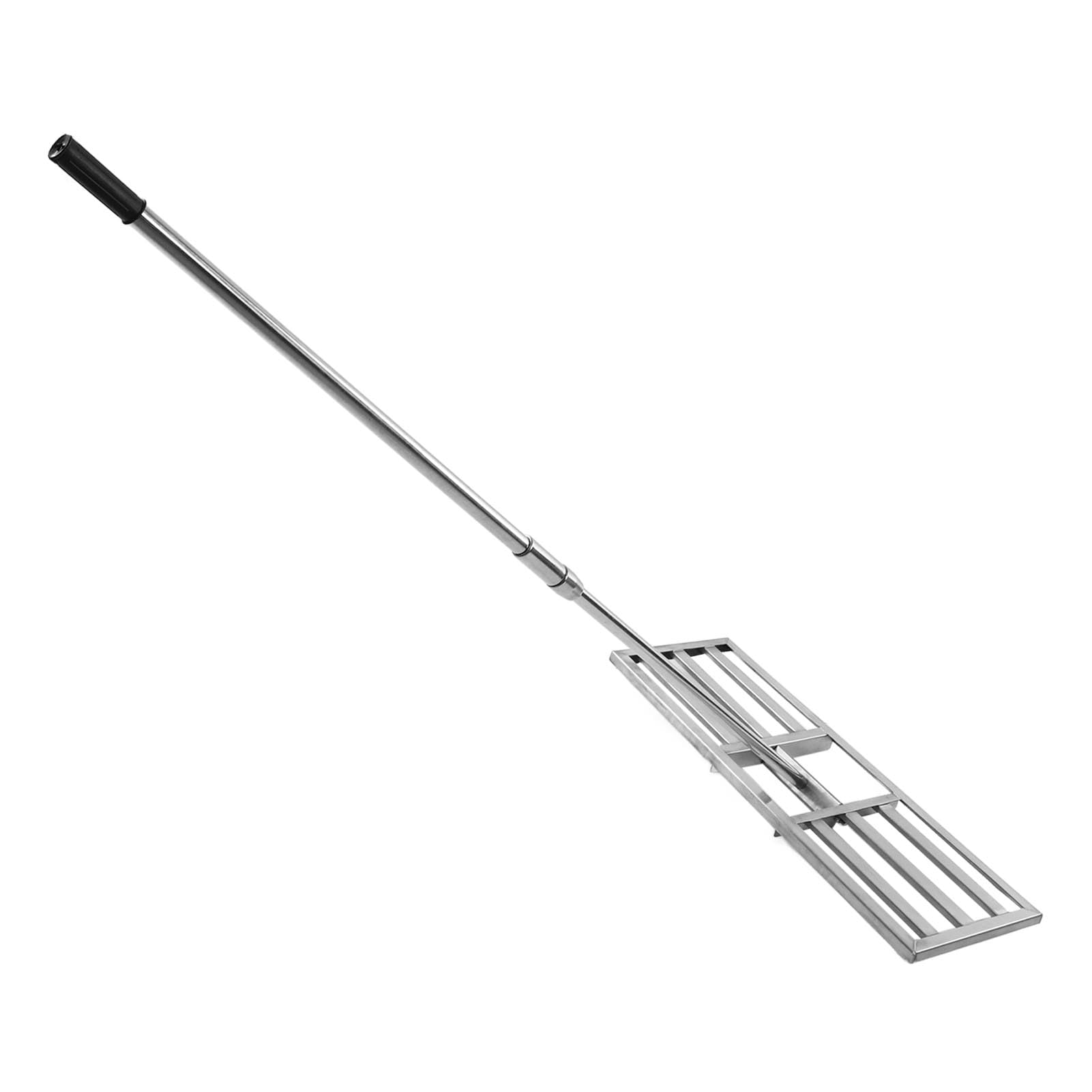Generic Rastrillo Nivelador de Césped de Acero Inoxidable Nivelador de Césped Eficiente para y Jardín para Ahorrar Mano de Obra
