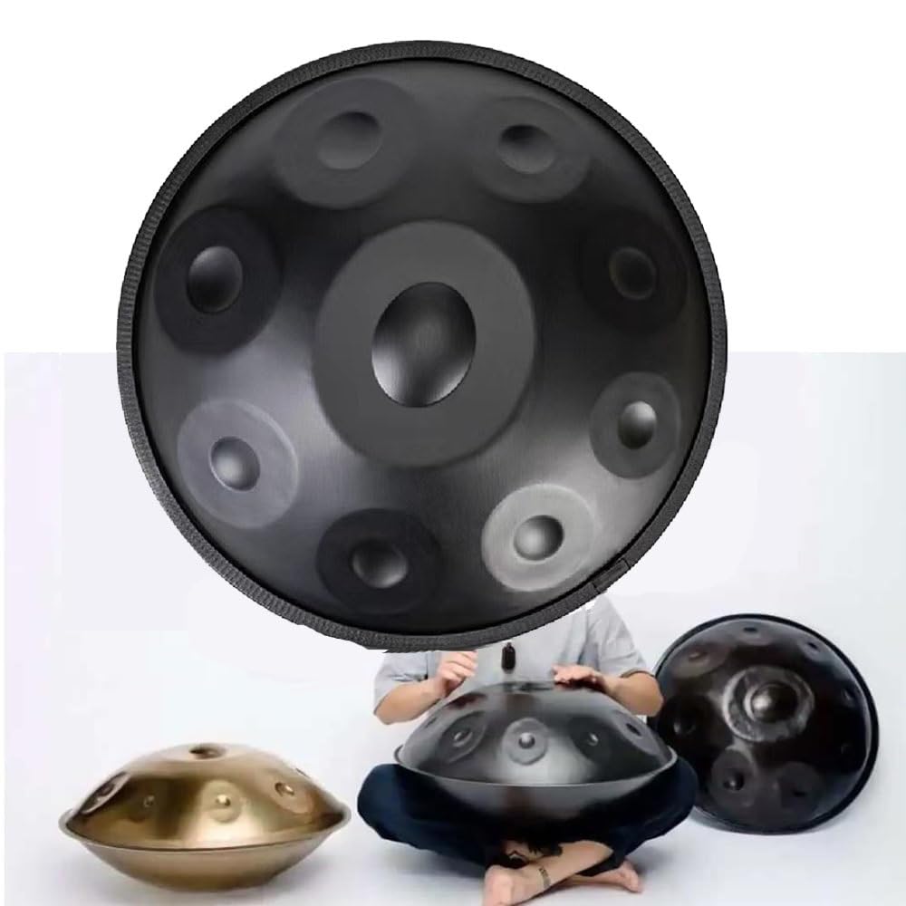 Instruments De Percussion Handpan En Acier, Tambour À Main Kurde En D De 22 Pouces, Instruments De Musique À Percussion Ensemble De Tambour À Main 9/10/12 Notes
