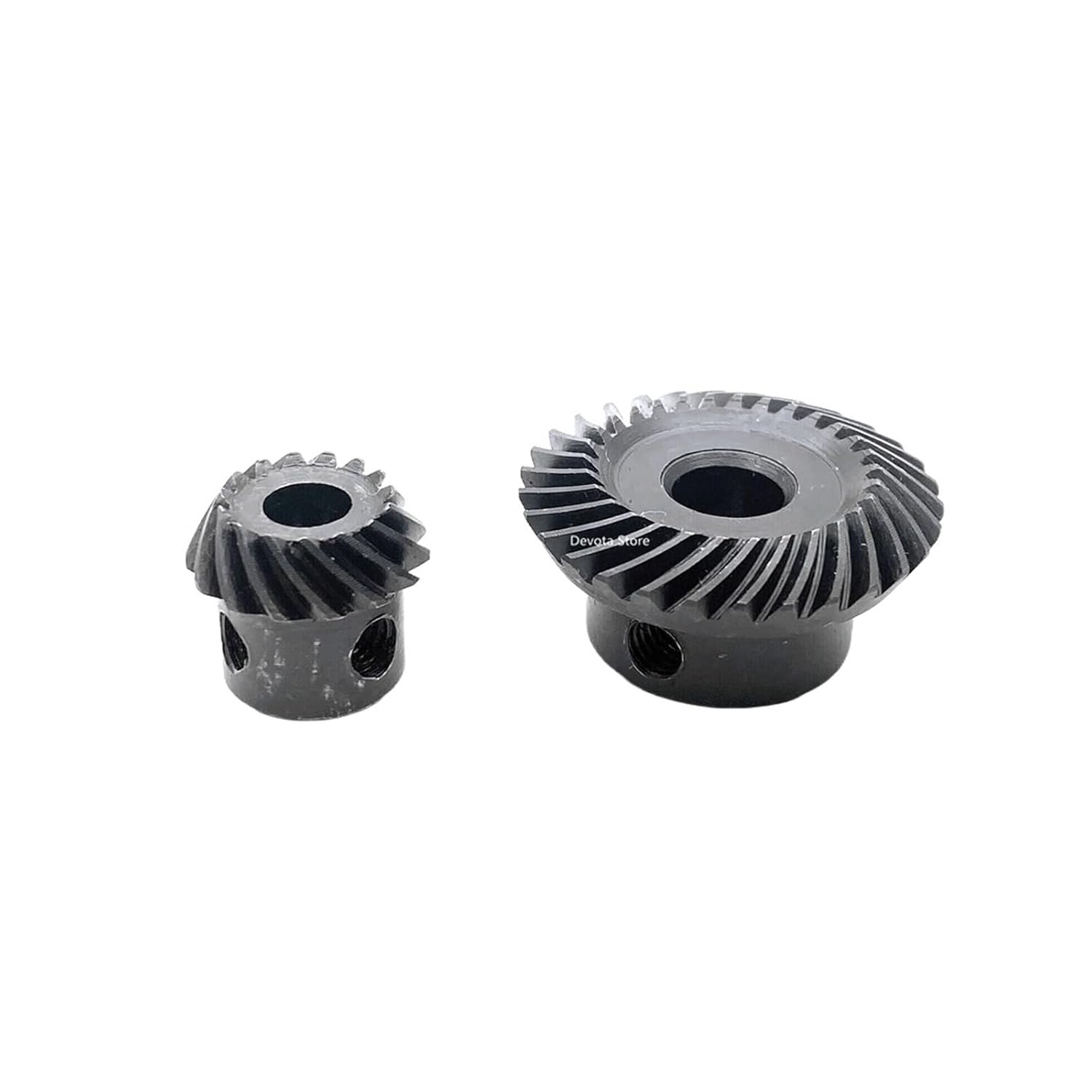 Bevel Gear Pinion Hardware Mechanical 1: 2 Spiral Bevel Gear 1M 15/30 Teeth Steel Helical(30 Teeth-8MM)