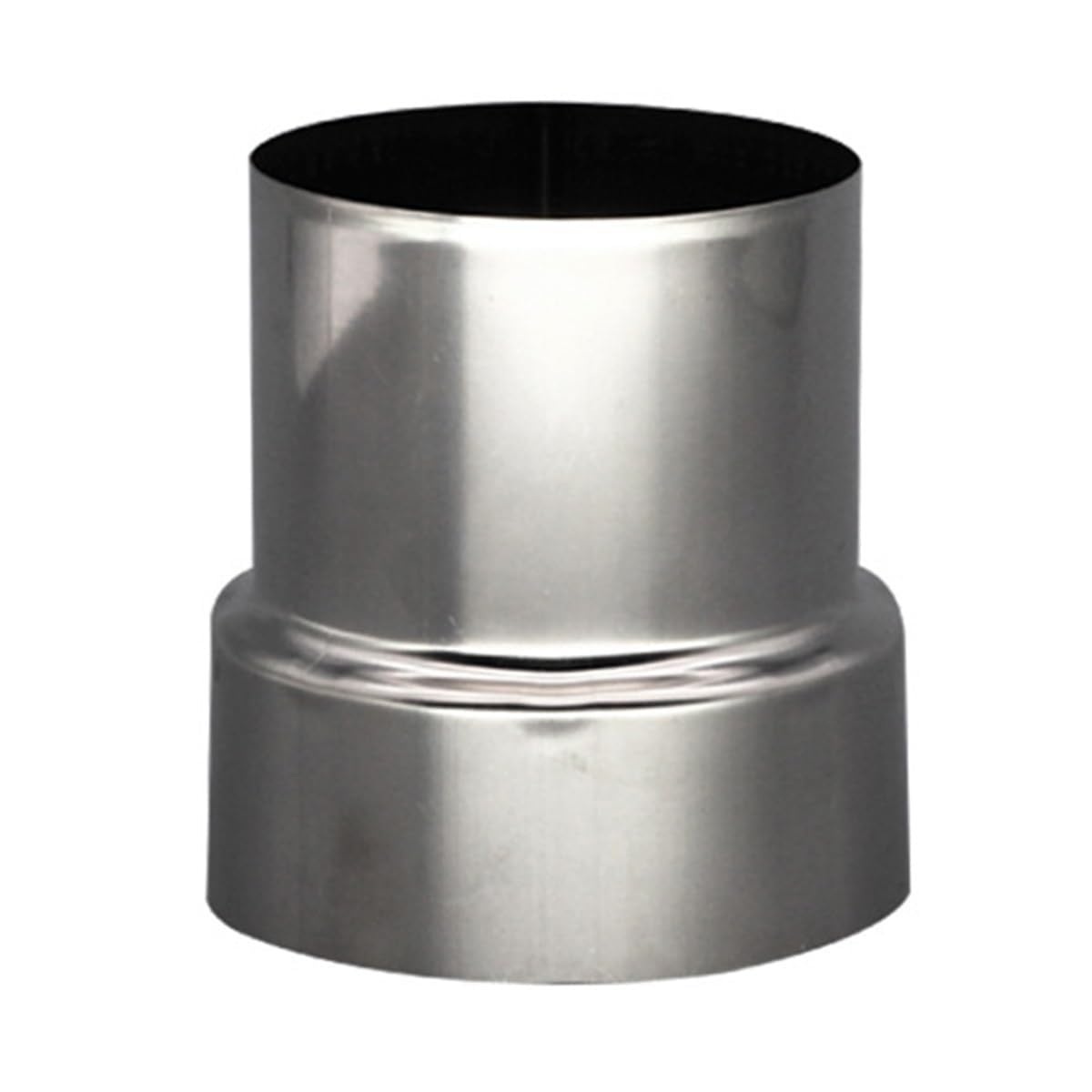 1pc Stove Pipe Extension Reduction Stainless Steel Flue Pipe, 80mm-70mm Reducer Tubing Connector Chimney Adaptor