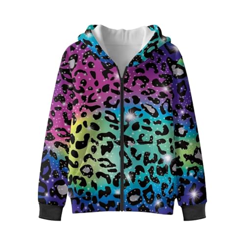 Girls and Toddlers Fleece Zip-Up Hoodie Sweatshirt Boys Girl Zip-Up Hoodies Jacket 6-14 Years Sport Sweatshirt Coat