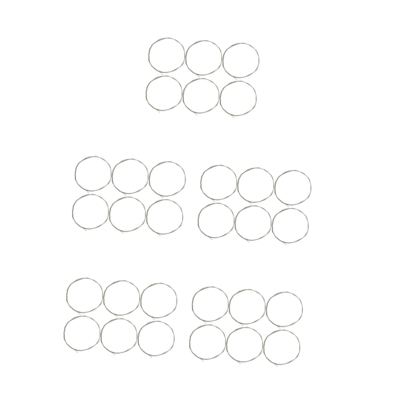 ifundom 5sets Corde Per Chitarra Folk Di Corde Metalliche Di Ricambio Per Chitarra Acustica e Elettrica Accessori Musicali Pratici e Facili Da Installare