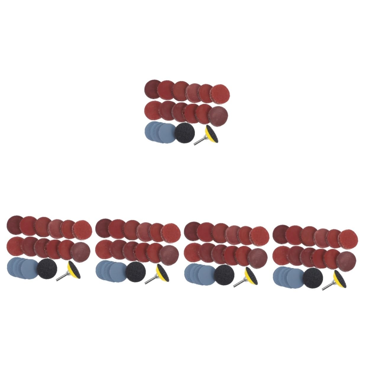 GLEAVI 5sets Dischi Abrasivi Per Trapano Diverse Granulometrie Con Tampone e Tampone Per Lucidatura e Levigatura
