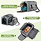 ALLSOPETS Erweiterbar Tragetasche für Katzen Hunde Faltbare Hund Katze Tragetaschen Tragbar Haustier Transportbox Haustiertasche für Reisen Wandern Camping (Grau, S)