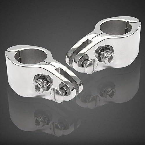 Bimini - Soporte de riel de bisagra superior para barco, kayak, yate, toldo, accesorios de accesorios de accesorios de acero inoxidable 316, 2 piezas