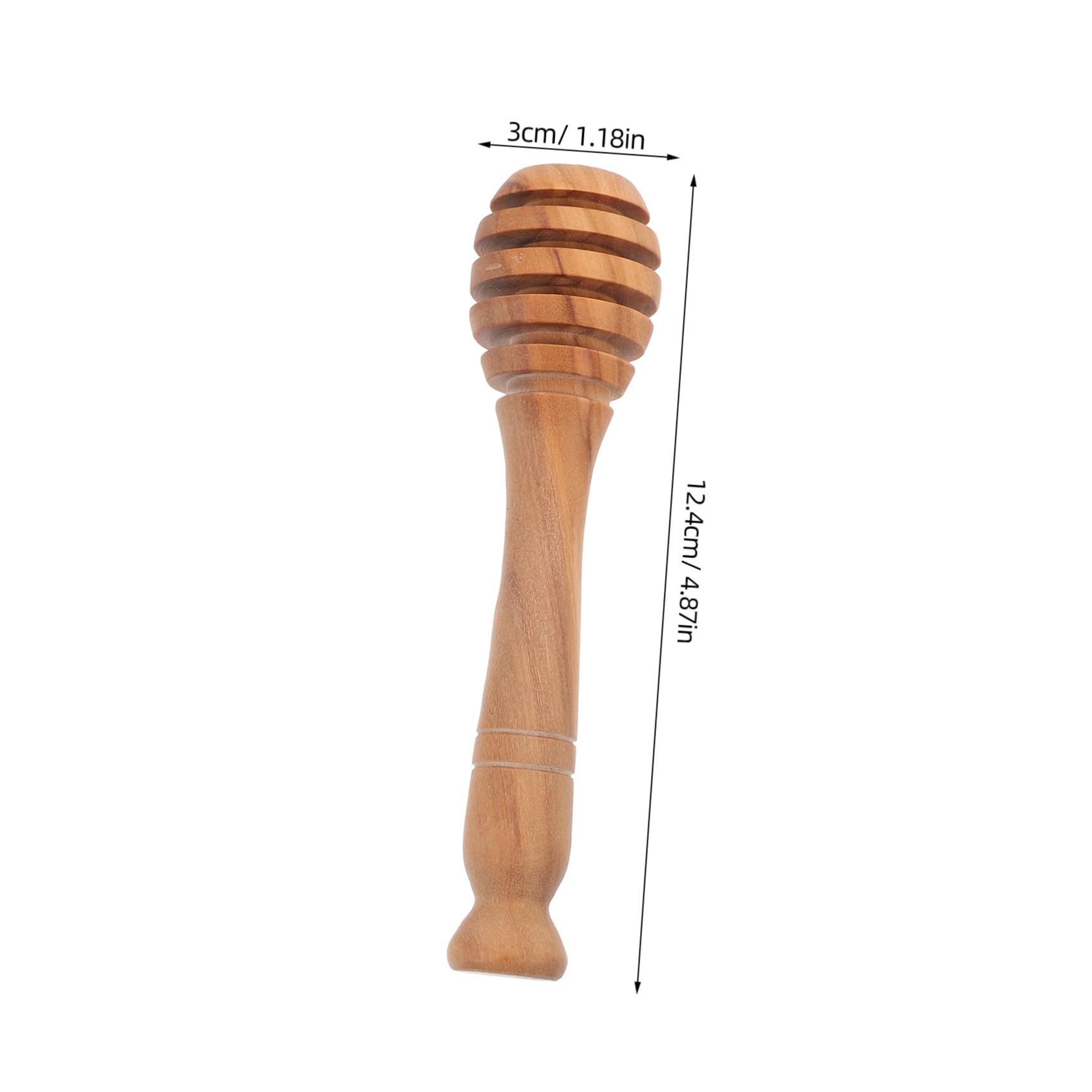 SHOWERORO Mini Honey Spoon Wooden Honey Mixing Stick Jam Stirring Wand Syrup Stirrer Rod Honeycomb Sticks