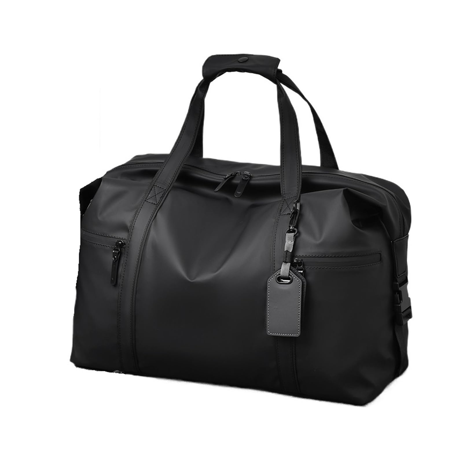 Generico Borsa da palestra - Borsone nero con tracolla regolabile, compatibile for gli amanti dei viaggi e dello sport, attrezzatura for il fitness
