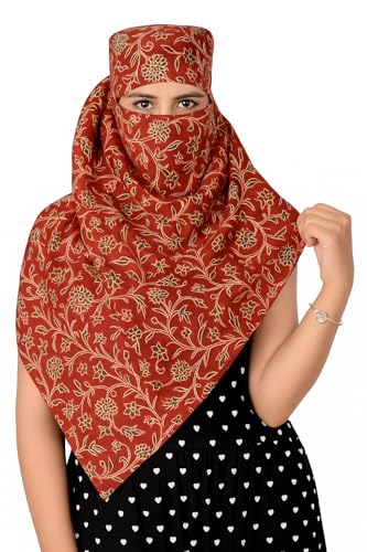 Image of Scarf For Girls 100% Pure Cotton Hand Block Printed Square