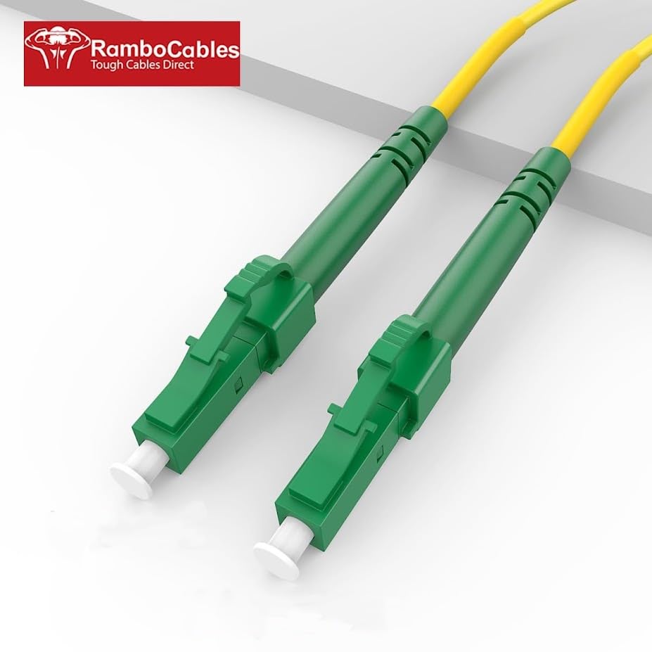 3. Bild von RamboCables LWL Simplex Patchkabel LC/APC - LC/APC, Singlemode OS2 Patchkabel 9/125 µm LSZH LWL Glasfaser-Kabel Gelb 60m 60m