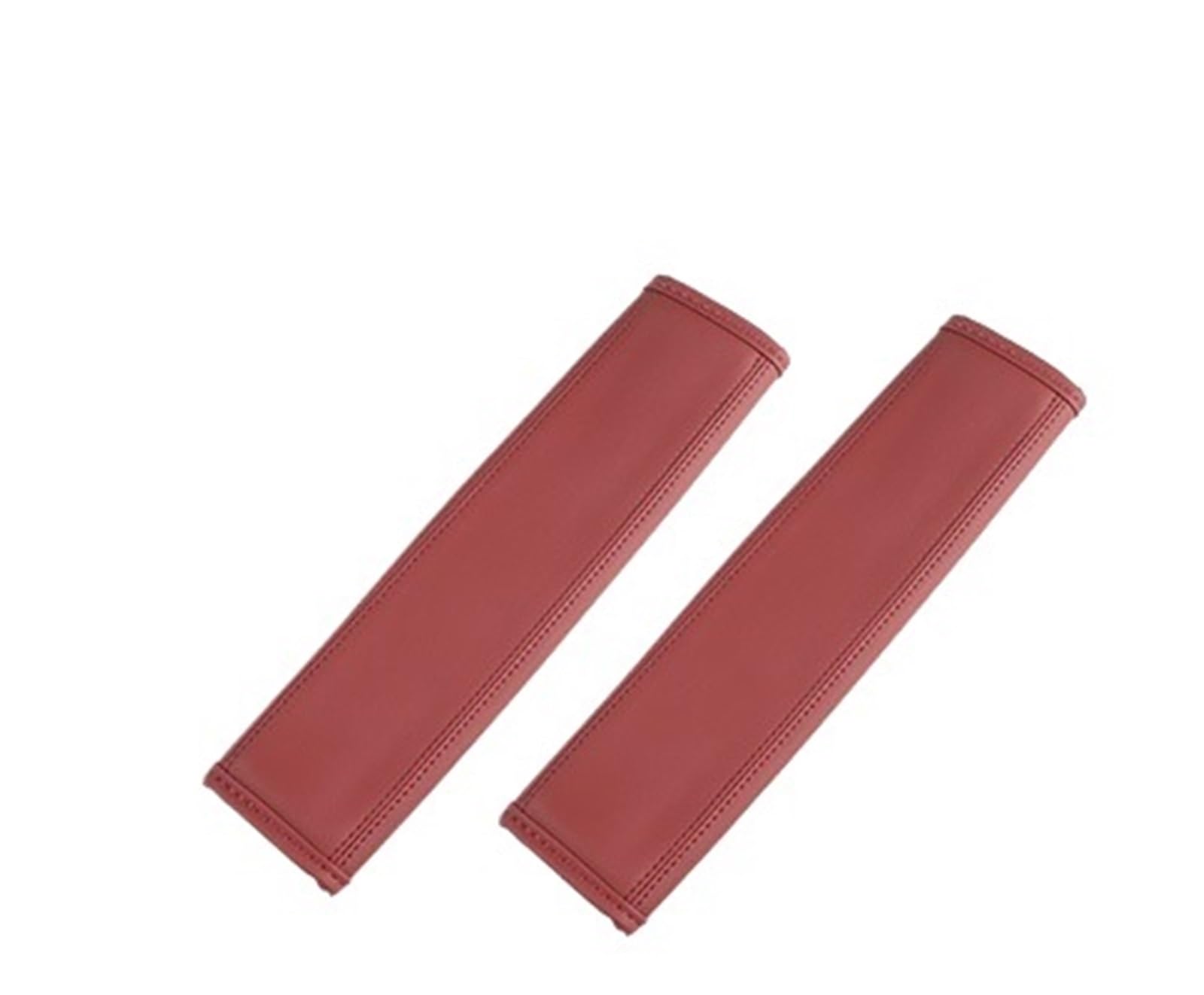 Funda para el cinturón de seguridad, Fundas for cinturones de seguridad cuero PU, cinturón ajustable, accesorios protección for hombreras(Red 2pcs)