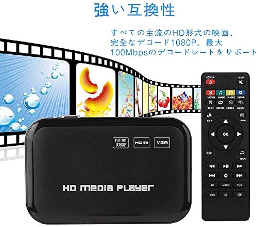 Amazon | Bewinner HDMI HDプレーヤー VGAモデル ブルーレイ