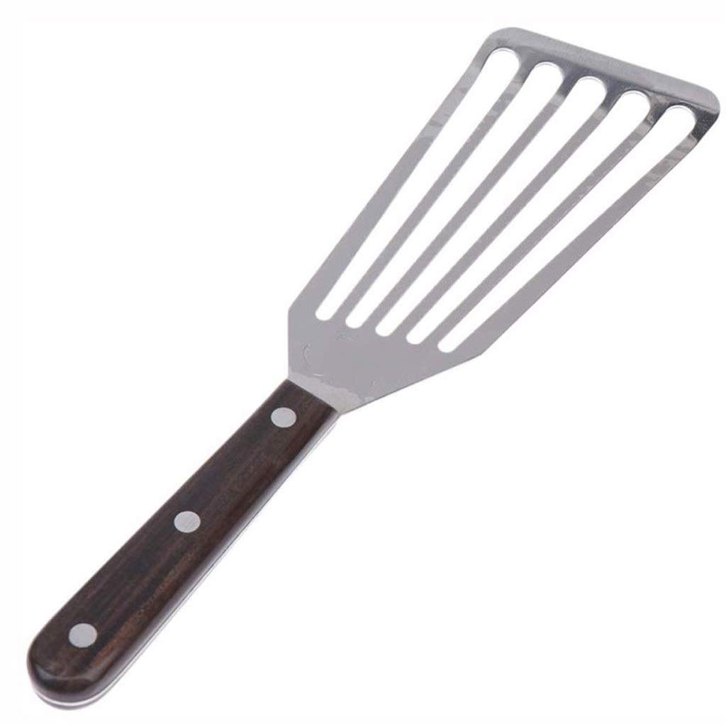 Poisson pelle slotted en acier inoxydable : spatule de cuisine et outil de cuisson plat