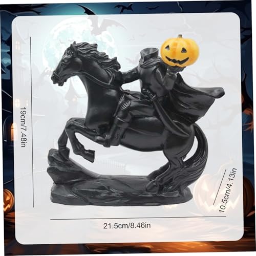 Estatua Jinetes sin Cabeza Halloween en Resina Vintage miniatura 6
