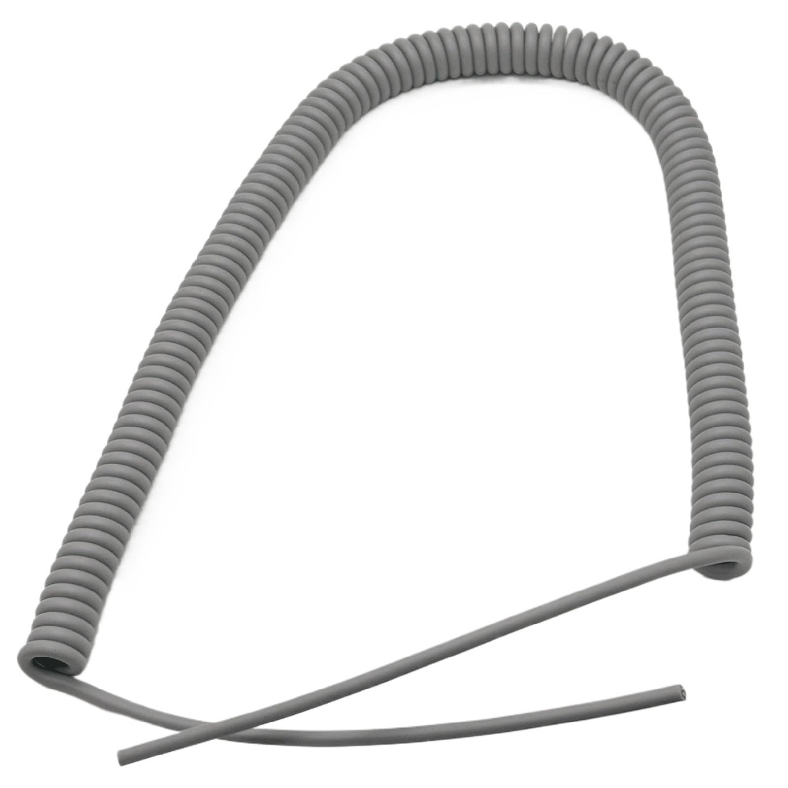 YDHSIKK Spring Retractable Cord, 22AWG 0.3mm2 Heat Resistant PU Spiral Electric Wire 7m Retractable Cord Multiple Cores(4 Cores)